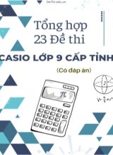 Tổng hợp 23 Đề thi Casio Lớp 9 cấp tỉnh (Có đáp án)